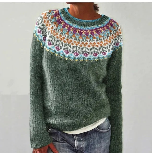 AMELIE™ | Cozy Retro Autumn Sweater with Nordic Flair
