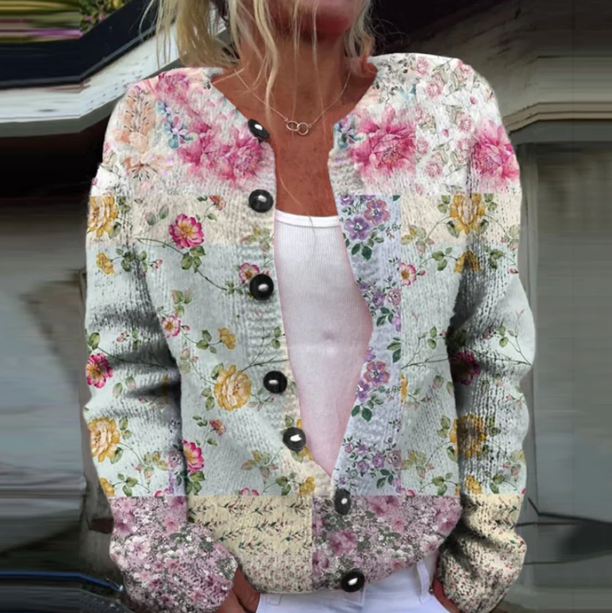 Lowri | Floral Print Cardigan