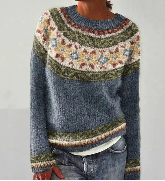 AMELIE™ | Cozy Retro Autumn Sweater with Nordic Flair