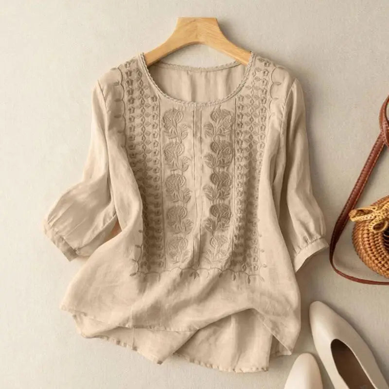 Aurora™ | Relaxed Embroidered Blouse