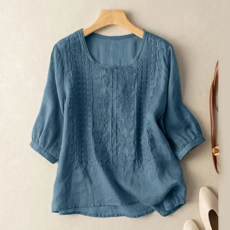 Aurora™ | Relaxed Embroidered Blouse