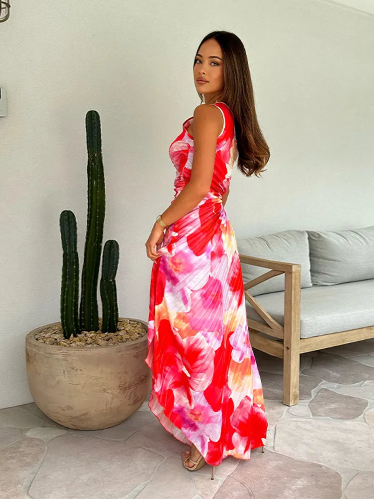 Lila™ | Chic One-Shoulder Pleated Dress