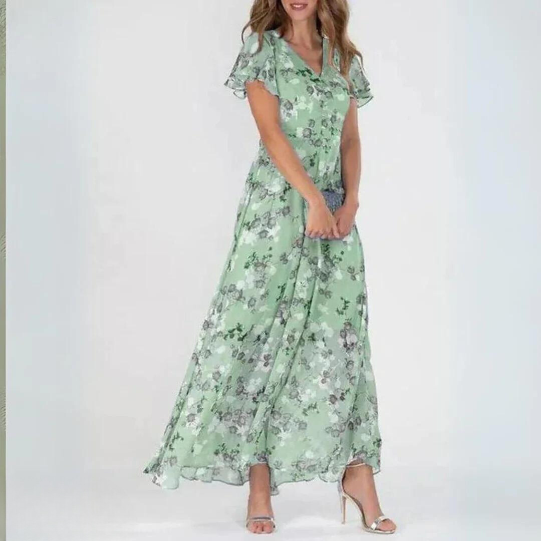 Briony™ | Chic V-Neck Summer Dress