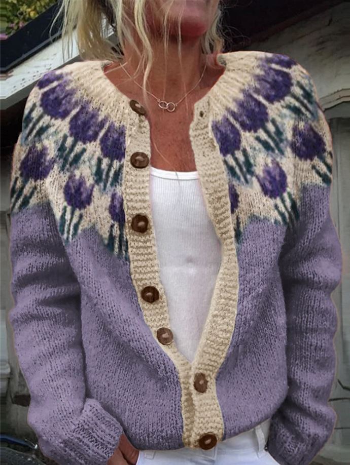 Keysha | Vest with Floral Pattern