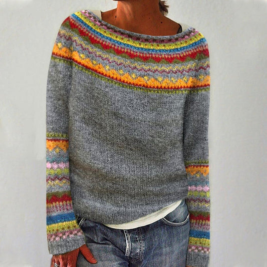 AMELIE™ | Cozy Retro Autumn Sweater with Nordic Flair