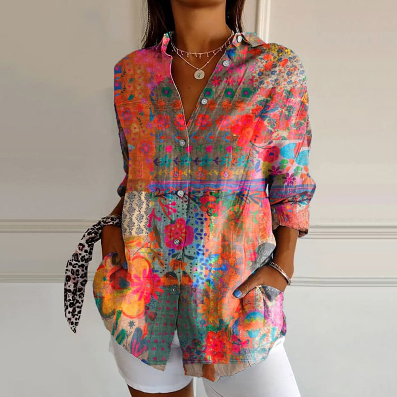 Celeste | Elegant Floral Blouse