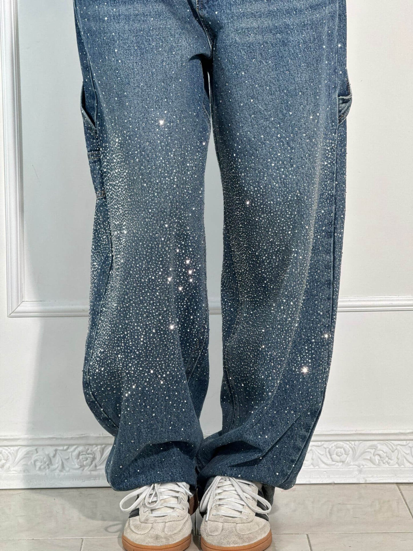 LUNA | Elegant High-Waisted Wide-Leg Trousers with Chic Button Accents