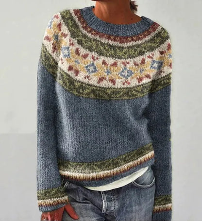 AMELIE™ | Cozy Retro Autumn Sweater with Nordic Flair