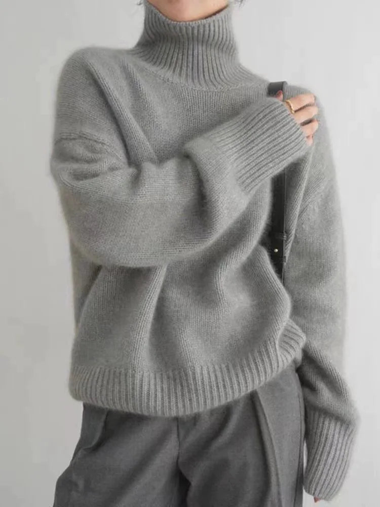 Alecia | Cashmere Roll Neck Jumper