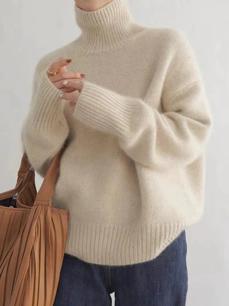 Alecia | Cashmere Roll Neck Jumper
