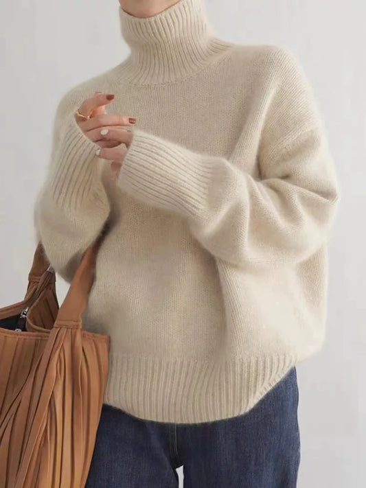 Alecia | Cashmere Roll Neck Jumper