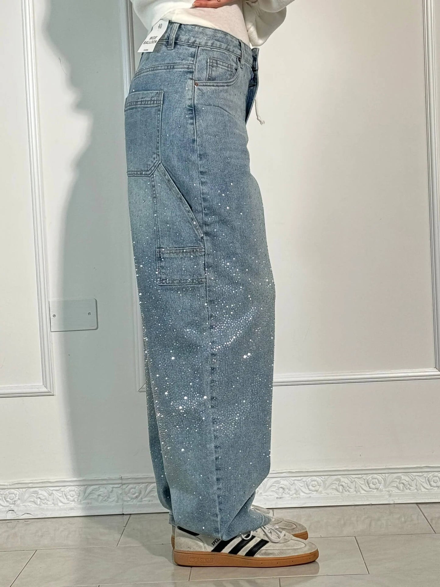 LUNA | Elegant High-Waisted Wide-Leg Trousers with Chic Button Accents