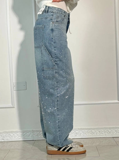 LUNA | Elegant High-Waisted Wide-Leg Trousers with Chic Button Accents