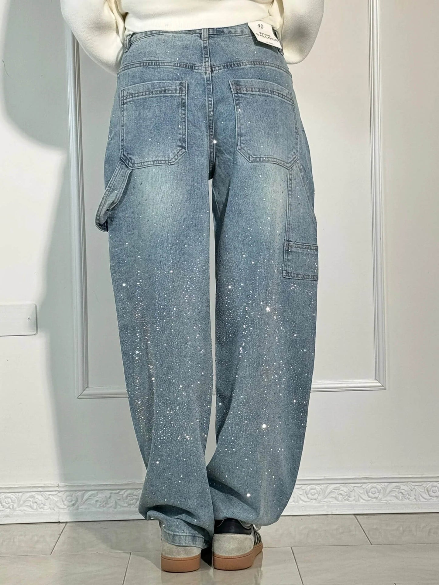LUNA | Elegant High-Waisted Wide-Leg Trousers with Chic Button Accents