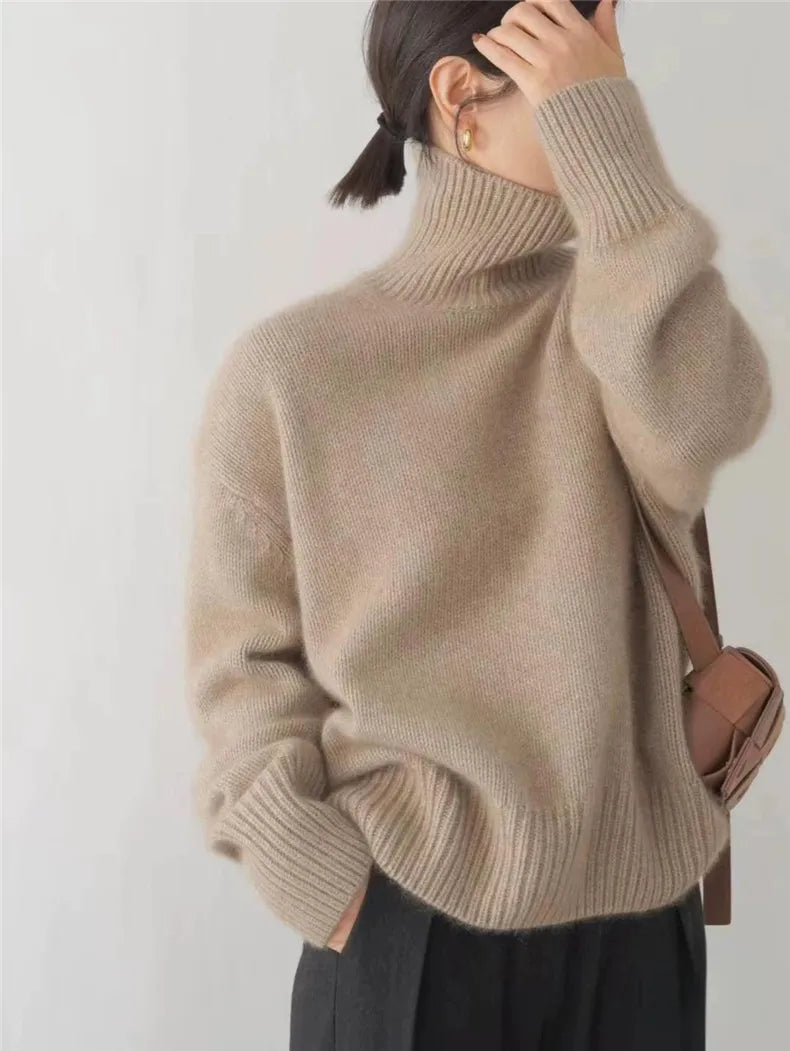 Alecia | Cashmere Roll Neck Jumper