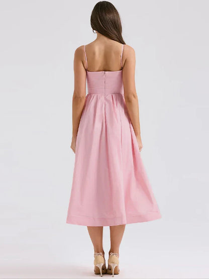 Aven | Elegant Scoop Neck Strappy Dress