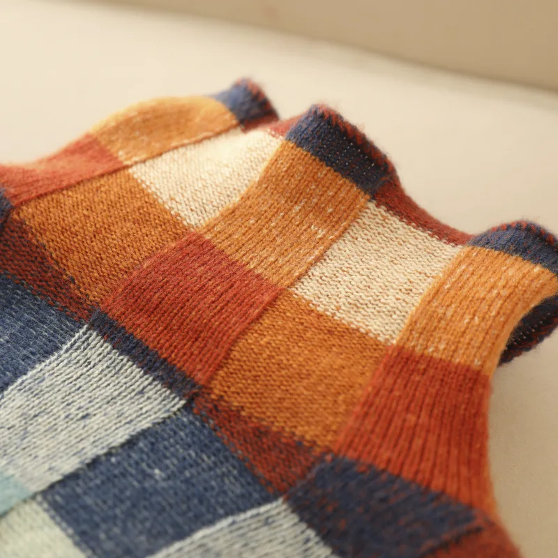 Kylie™ | Cozy Bouclé Pullover with Colourful Accents