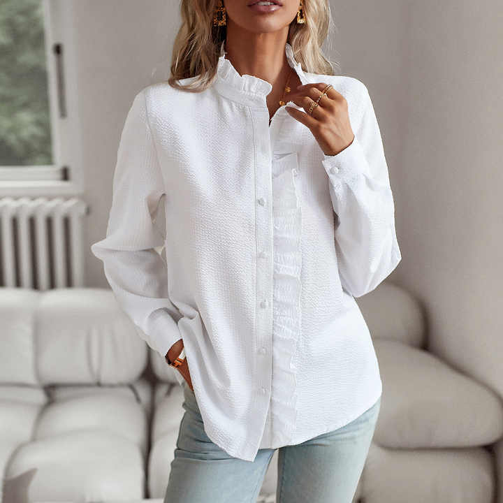 Lisbeth | Elegant Cuff Collar Blouse